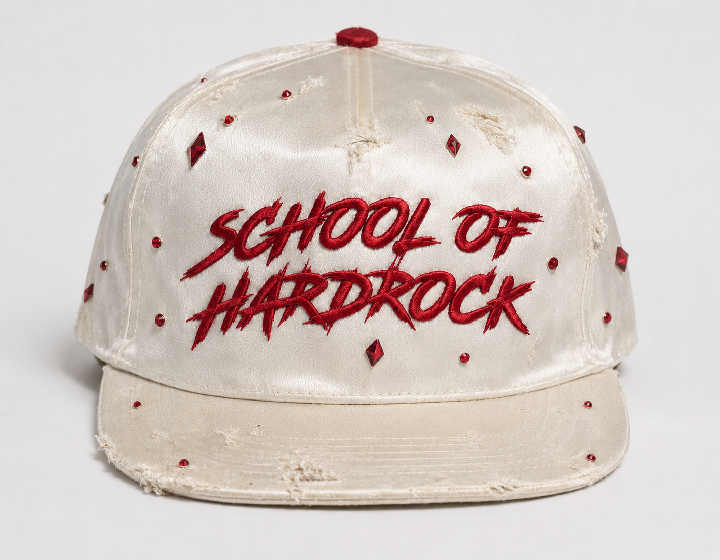 SOHR Diamond Dust Snapback – Cream/Red